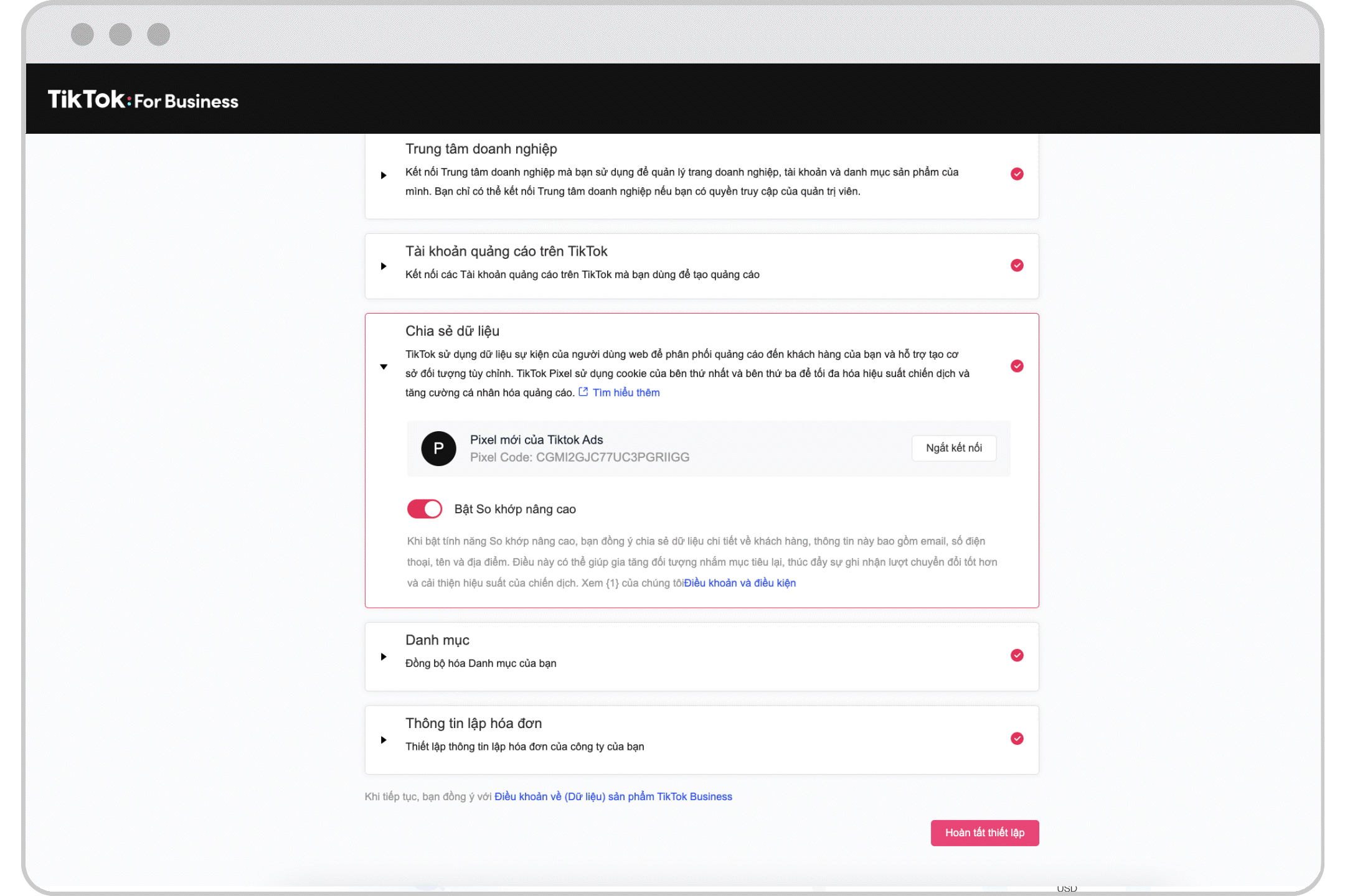 Haravan 上的 TikTok 设置指南