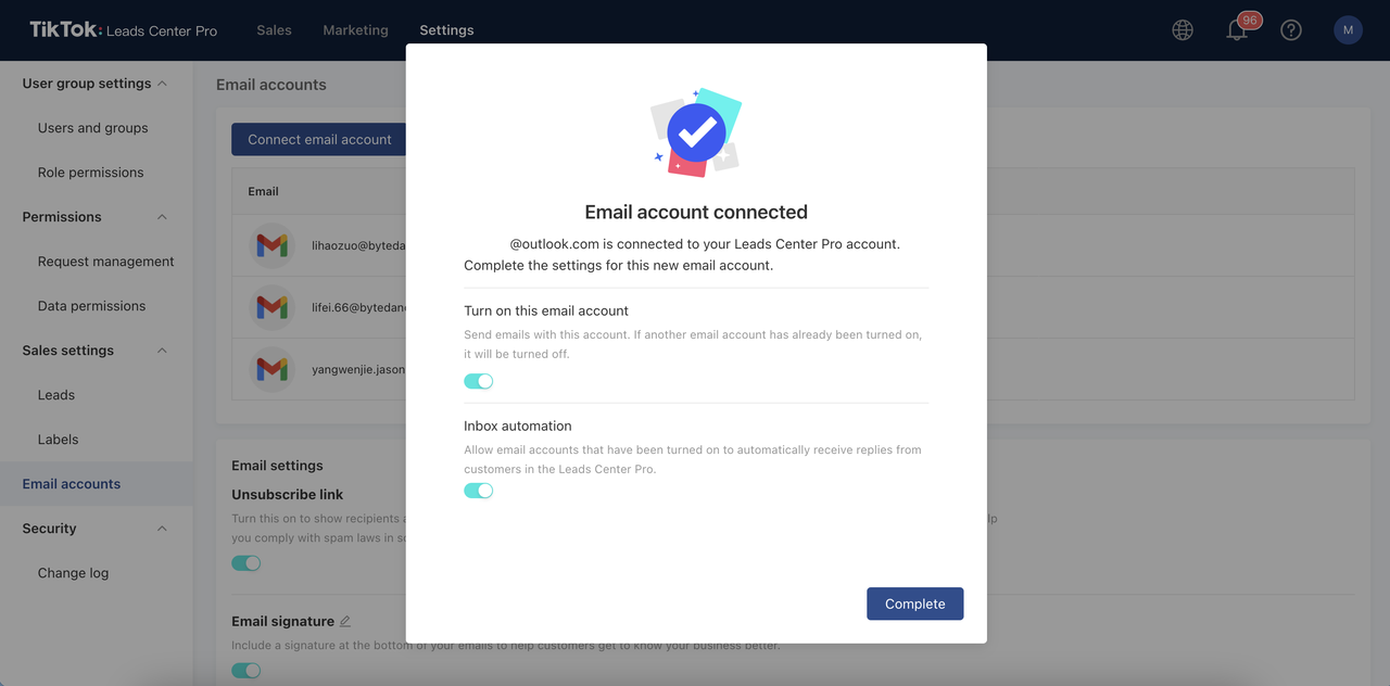 Get Started Leads Center Pro TikTok For Business