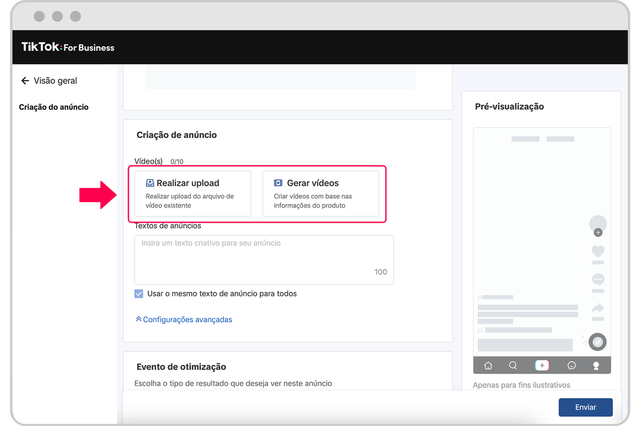Nuvemshop上的TikTok设置指南