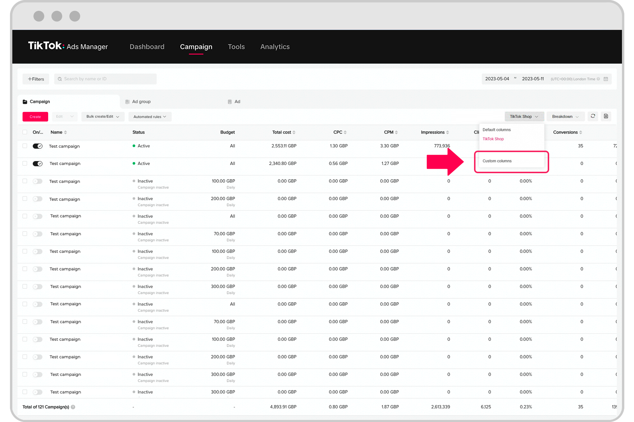 查看实体店广告报告