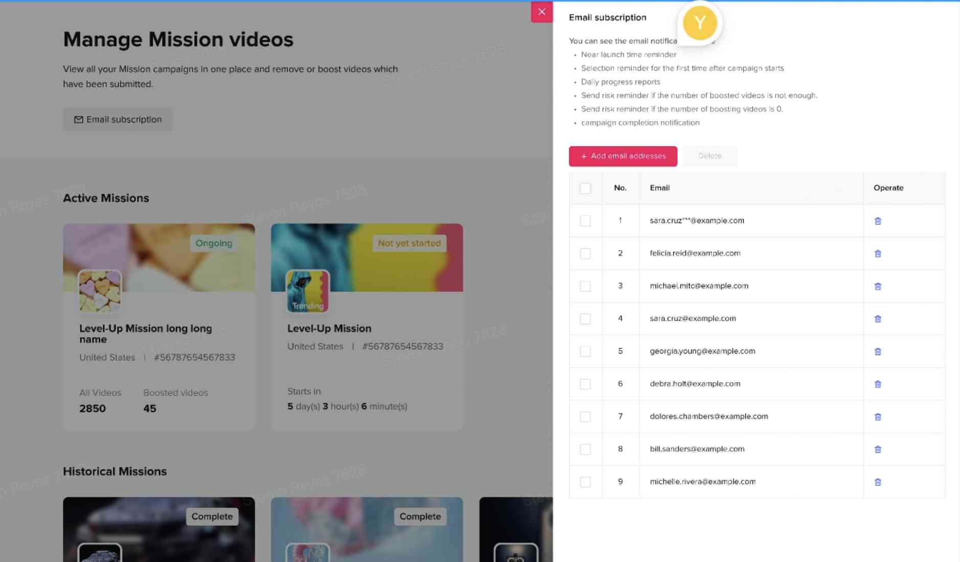 在广告管理工具中管理品牌使命视频