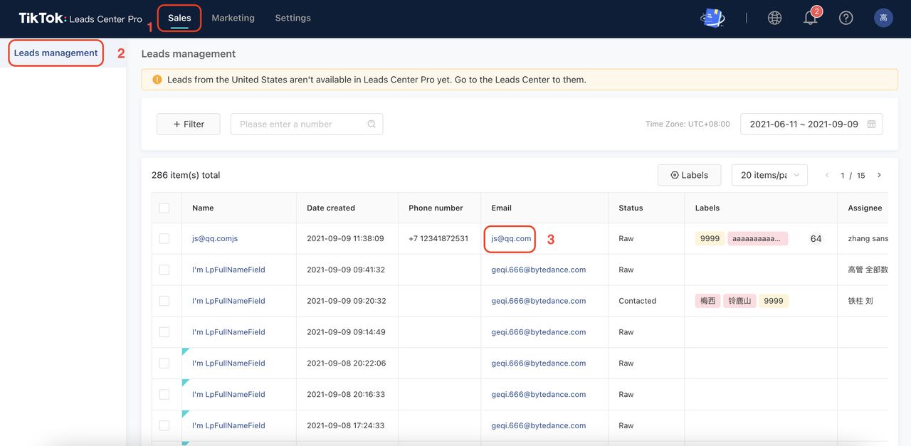 Get Started Leads Center Pro TikTok For Business