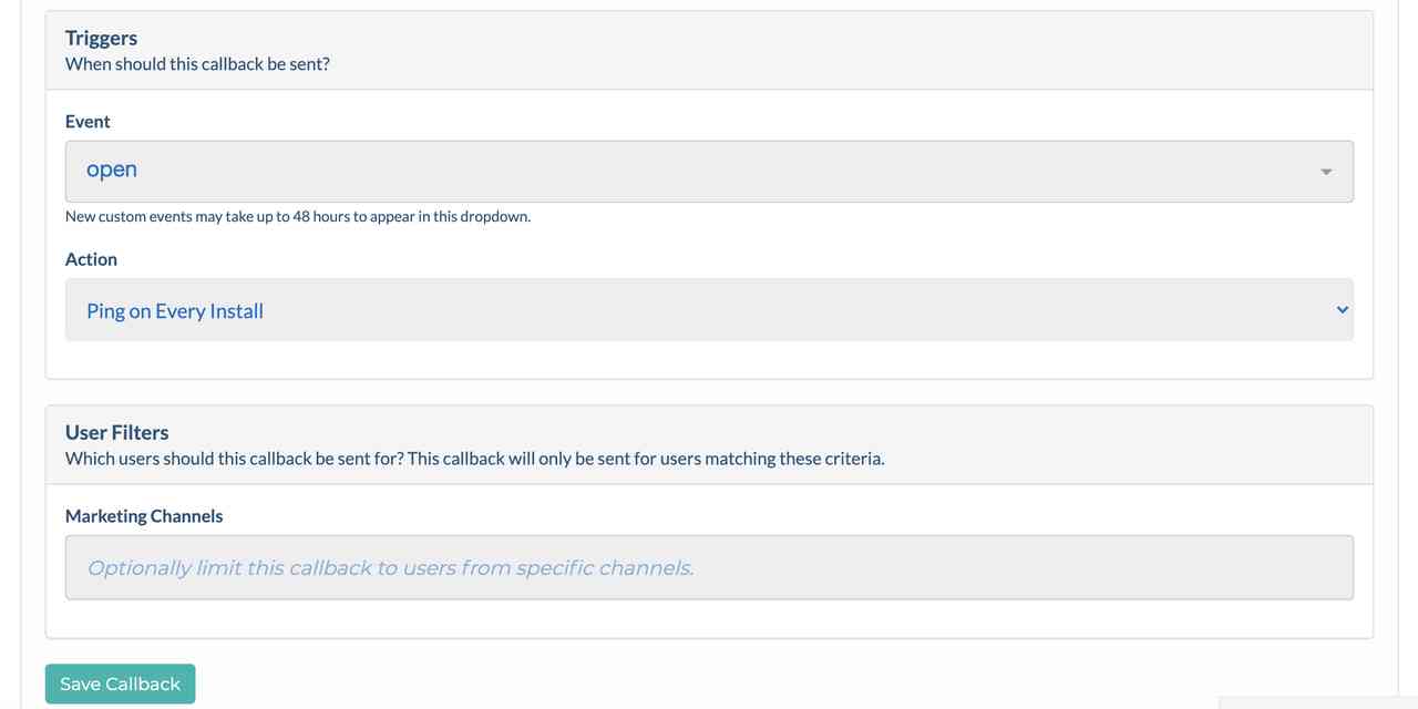 启用未归因事件-Tenjin-PNG