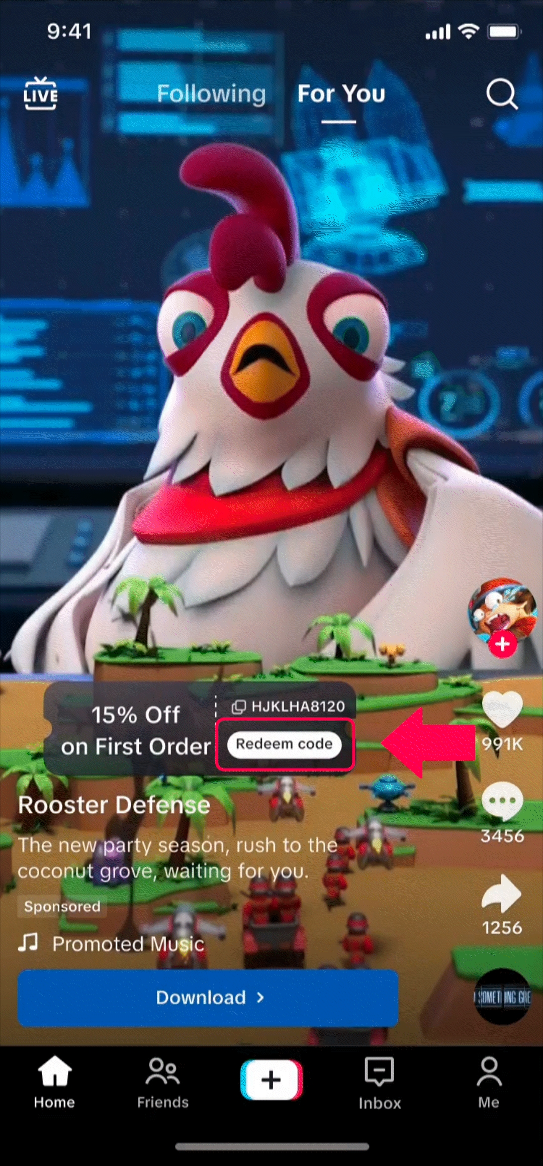 Interactive Add-on: Gift Code Sticker