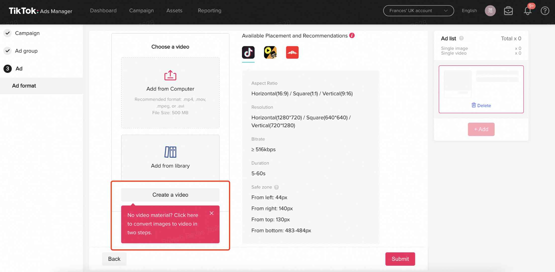 TikTok Video Editor TikTok Ads Manager