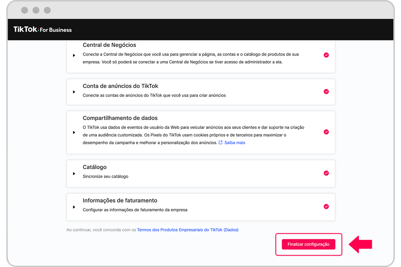 Nuvemshop上的TikTok设置指南